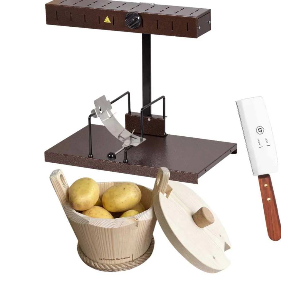 Appareil à Raclette Alpage et couteau à raclette et patatière inclus - Bron Coucke
