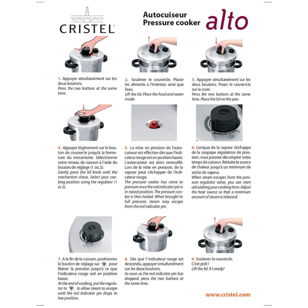 Autocuiseur Alto 9L - CRISTEL