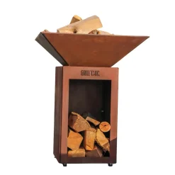 Bol à feu Auvergnat Carré Acier CORTEN - GRILL CHIC