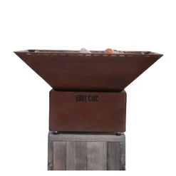 Bol à feu mini Cévenol Carré Acier CORTEN - GRILL CHIC