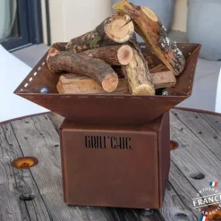 Bol à feu mini Cévenol Carré Acier CORTEN - GRILL CHIC