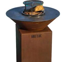 Brasero Auvergnat Rond 62 x 78 cm CORTEN - GRILL CHIC