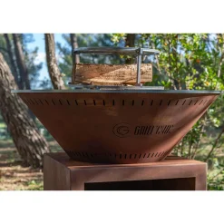 Brasero Classique 83 x 90cm CORTEN Simple Cuve - GRILL CHIC