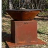Brasero Festif CORTEN Double Cuve - GRILL CHIC