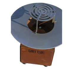 Brasero Mini Cévenol Rond Acier CORTEN - GRILL CHIC