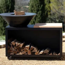 Brasero Traditionnel 100x90 cm ACIER Double Cuve - GRILL CHIC