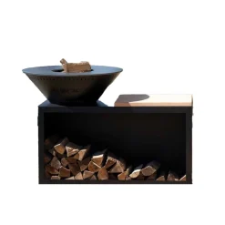 Brasero Traditionnel 100x90 cm ACIER Double Cuve - GRILL CHIC