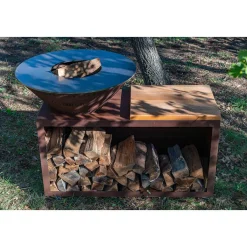 Brasero Traditionnel 80 x 90 cm CORTEN Simple Cuve - GRILL CHIC
