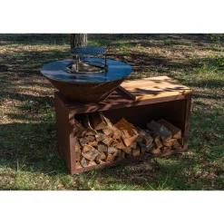 Brasero Traditionnel 80 x 90 cm CORTEN Simple Cuve - GRILL CHIC