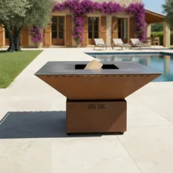 Braséro Cévenol Pool Acier CORTEN - GRILL CHIC
