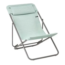 Chaise longue pliante compacte MAXI TRANSAT + toile Batyline DUO - LAFUMA