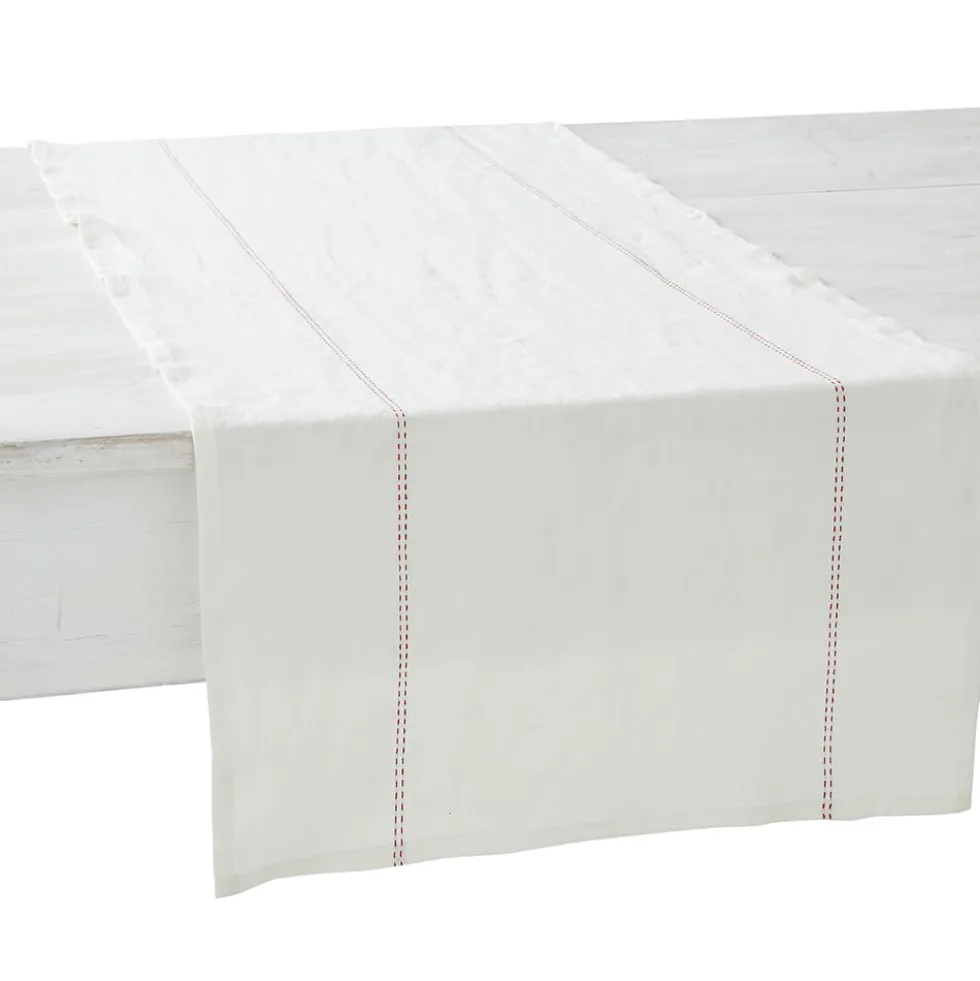 Chemin de table Rythmo 45 x 150 cm en Lin - Charvet Editions