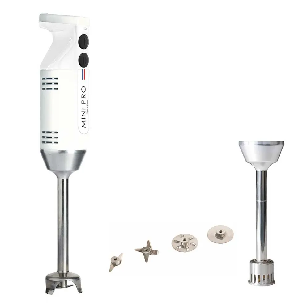 Coffret Blender Mixeur plongeant mini-pro Blanc - DYNAMIC
