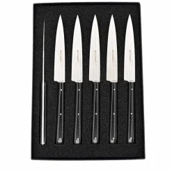 Coffret 6 couteaux Sakura Manche Composite Noir - Au Sabot