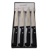 Coffret 4 Couteaux à Steak avec Manches Noirs - Au Sabot