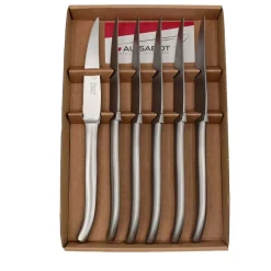 Coffret de 6 couteaux Laguiole Acier mat - Au Sabot