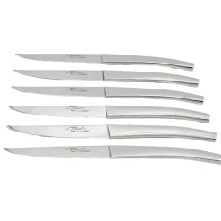 Coffret de 6 couteaux Le Thiers Acier brillant - Au Sabot