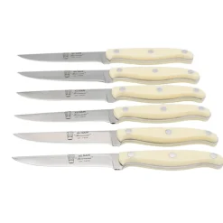 Coffret de 6 couteaux à Steak Bistronome Manche Ivoire - Au Nain