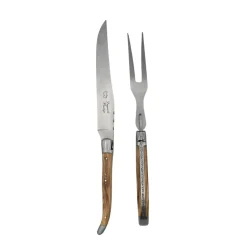 Coffret Service à découper Laguiole Prestige Manche Olivier - Au Sabot