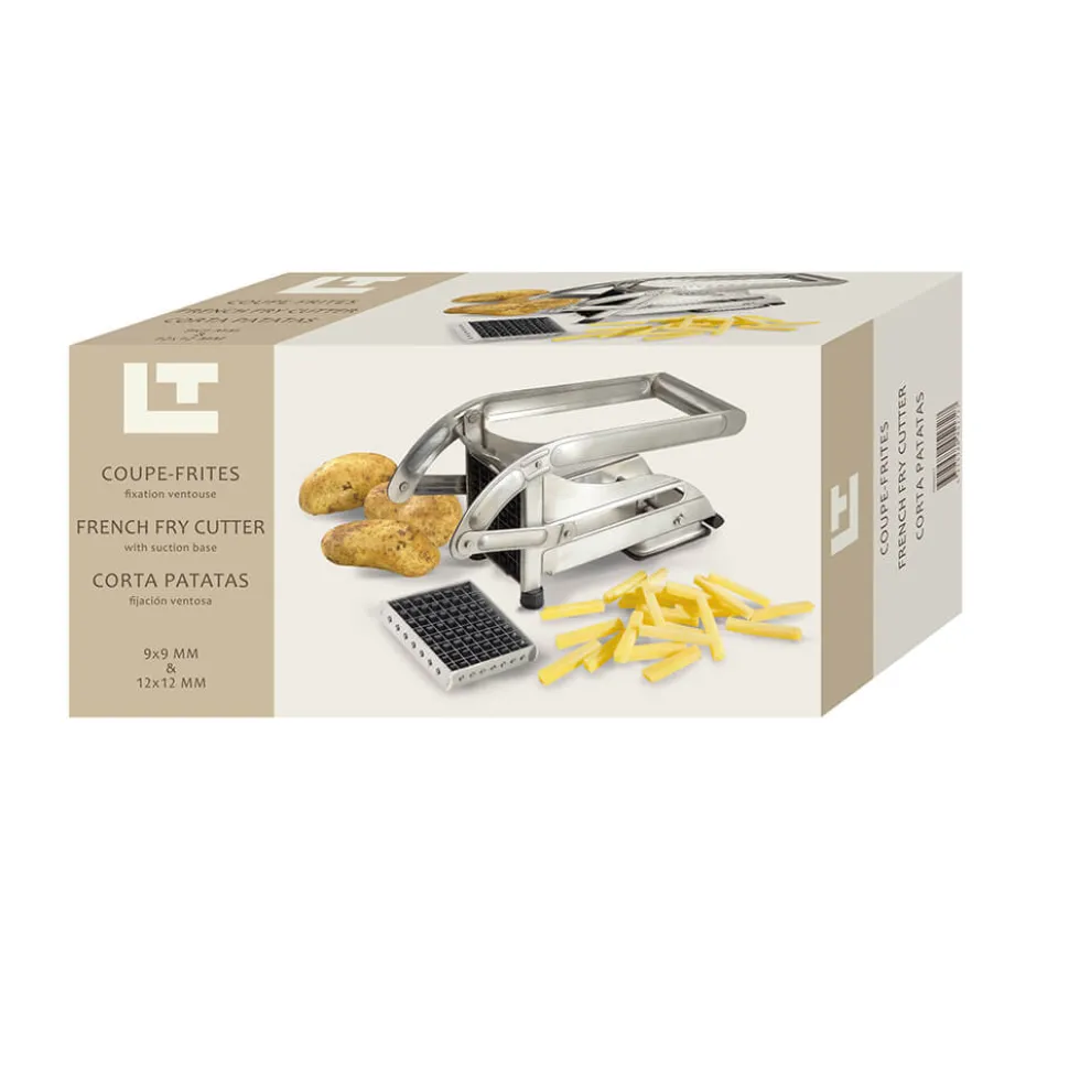 Coupe-Frites ménager inox sur ventouse 2 couteaux - Louis Tellier