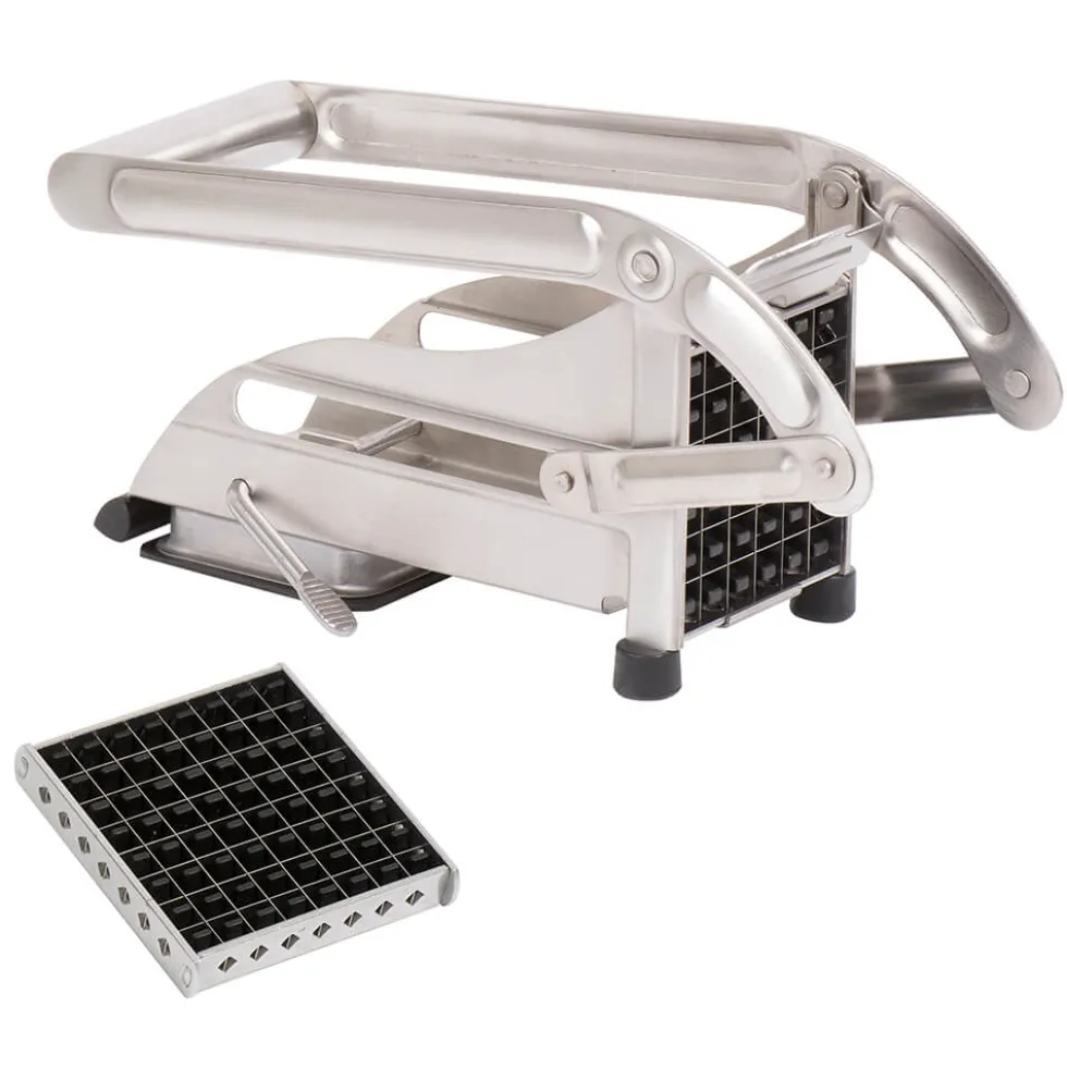 Coupe-Frites ménager inox sur ventouse 2 couteaux - Louis Tellier