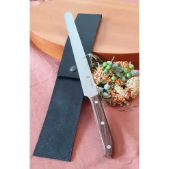 Couteau jambon manche palissandre avec étui en cuir OFFERT - AU NAIN