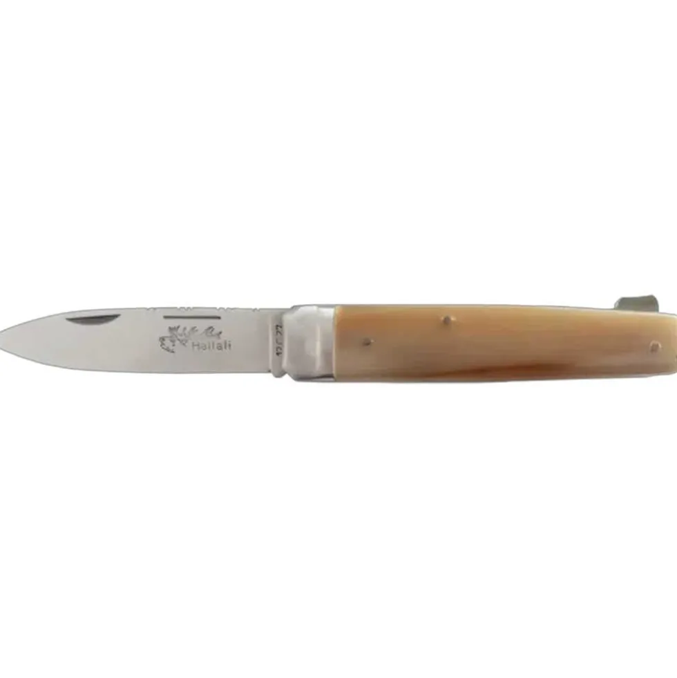 Couteau pliant Hallali Pointe de corne blonde 1 pièce - DOURIS CHASTEL