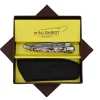 Couteau Pliant Laguiole Japonisant avec Etui en Cuir Noir OFFERT - Au Sabot
