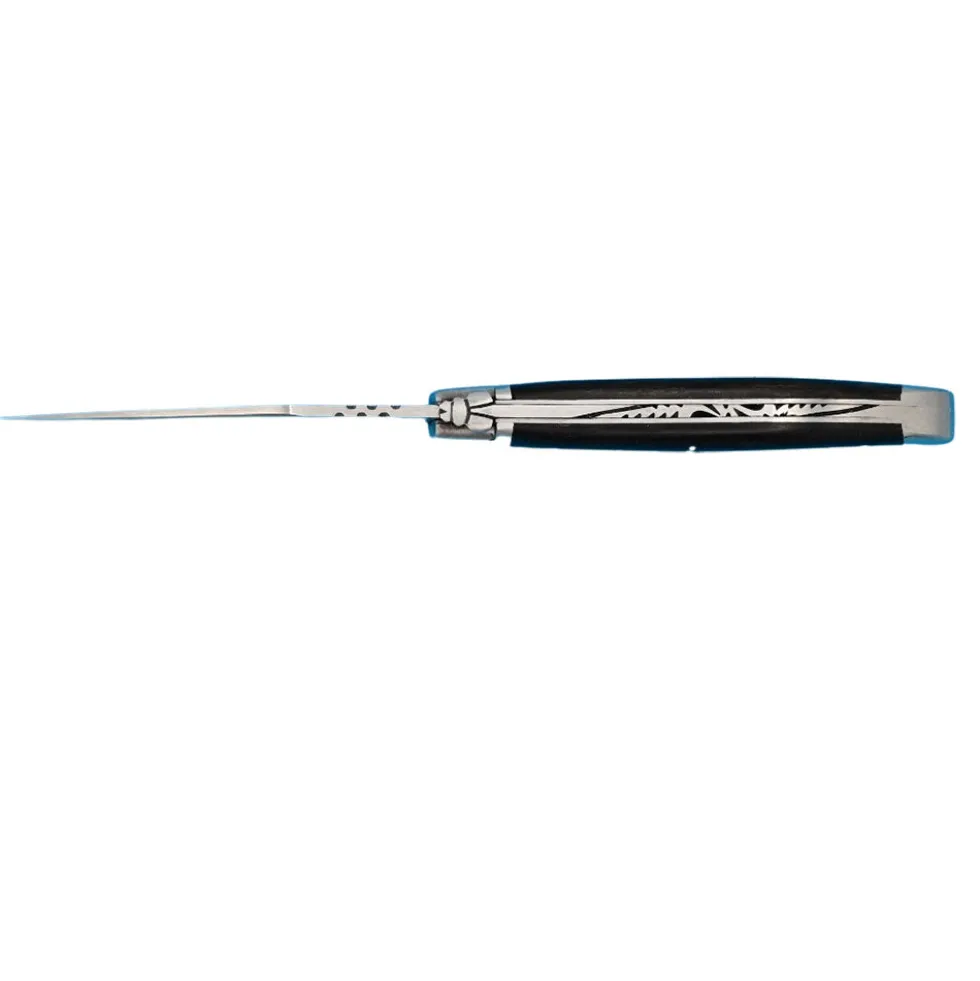 Couteau pliant Laguiole Prestige Manche Ebène Acier Forgé - Au Sabot