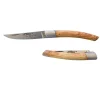 Couteau Pliant Le Thiers 10 cm avec Mitre et manche en bois d'Olivier - Au Sabot
