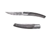 Couteau pliant Le Thiers Damas Fibre Carbone avec Etui en cuir OFFERT - GOYON-CHAZEAU