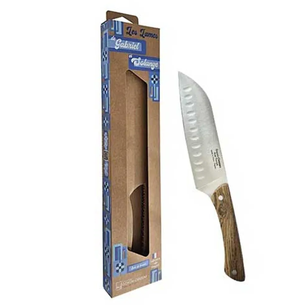 Couteau Santoku Alvéolé Gabriel - GOYON-CHAZEAU