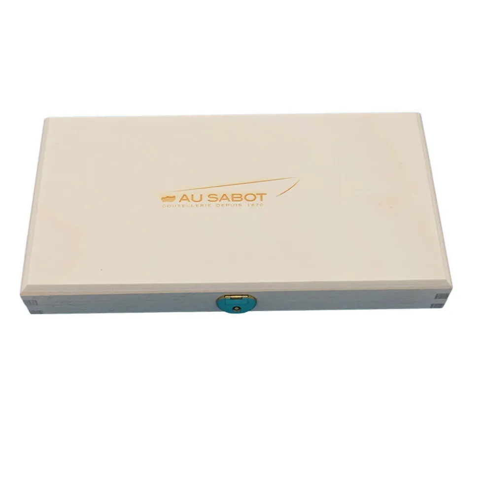 6 Couteaux Laguiole dans coffret en bois - Au Sabot