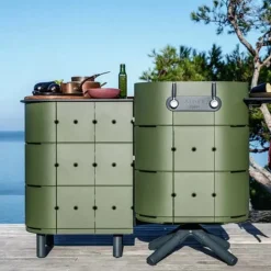 Cuisine Duo LOLA Plancha Gaz + meuble JEAN - ALUVY
