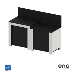 Cuisine Essential 2 Modules Noir et Inox - ENO