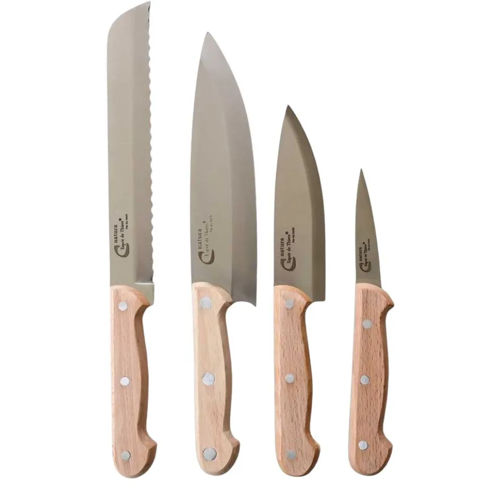 Ensemble 4 couteaux de cuisine Natura - AU NAIN
