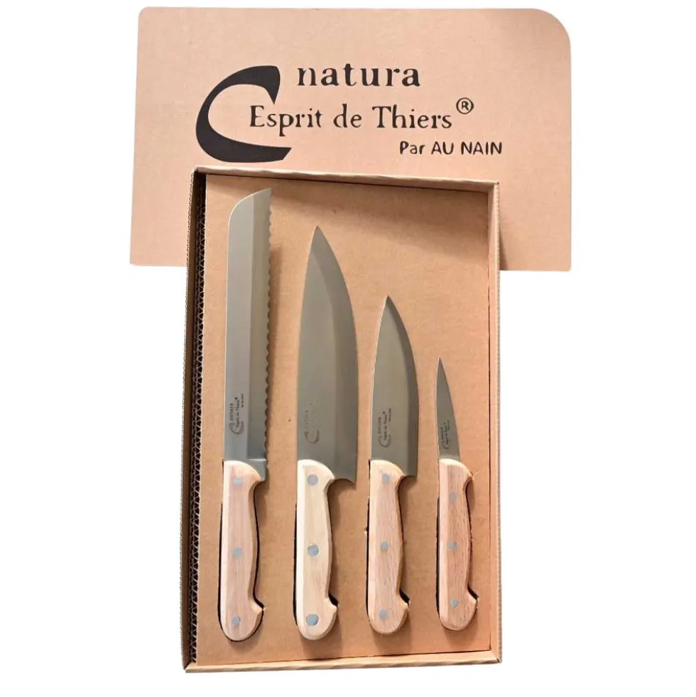 Ensemble 4 couteaux de cuisine Natura - AU NAIN