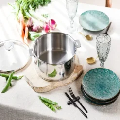 Ensemble de 4 Casseroles inox Casteline avec 2 poignées INCLUSES - CRISTEL