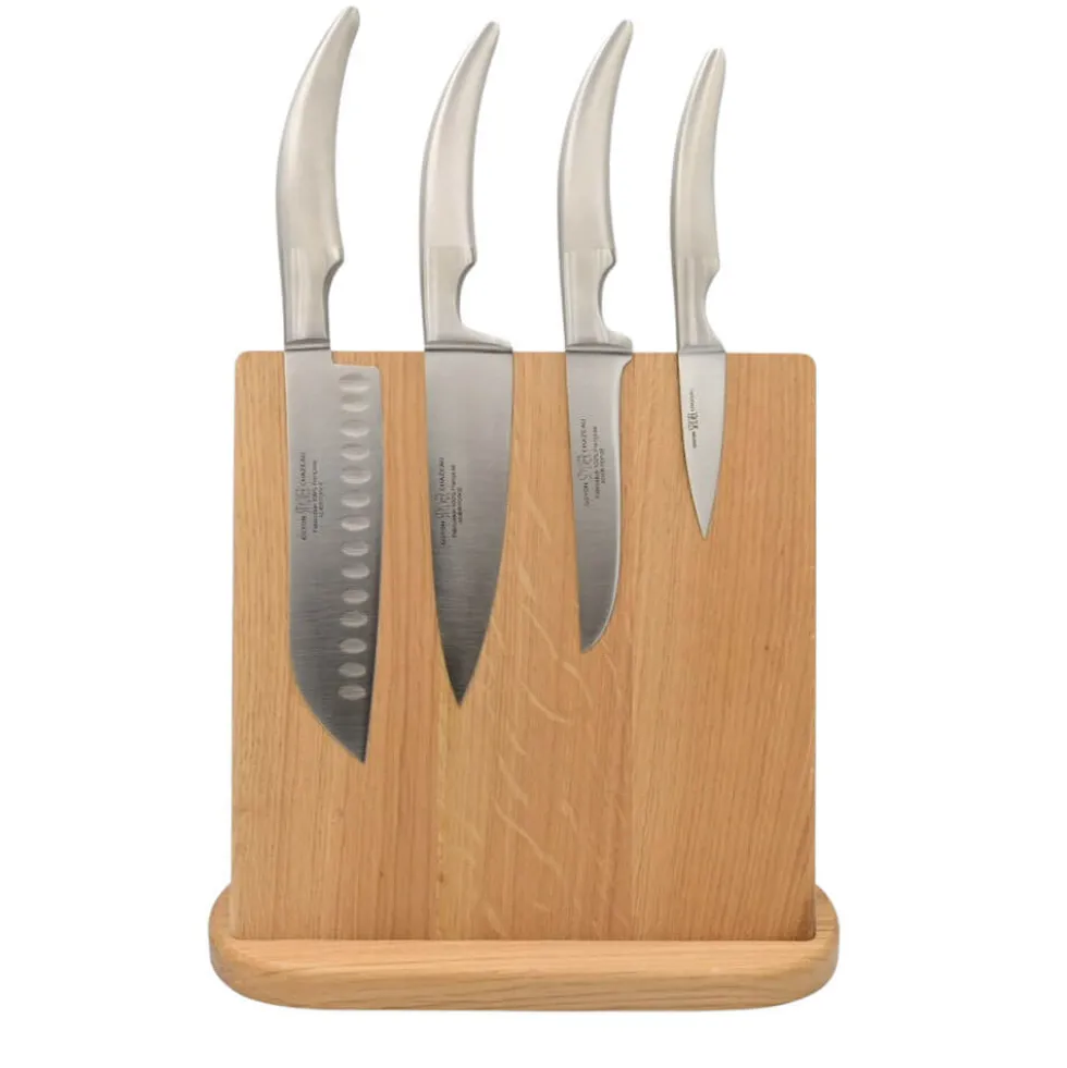 Ensemble de couteaux Styl'Ver sur support bois magnétique - GOYON-CHAZEAU