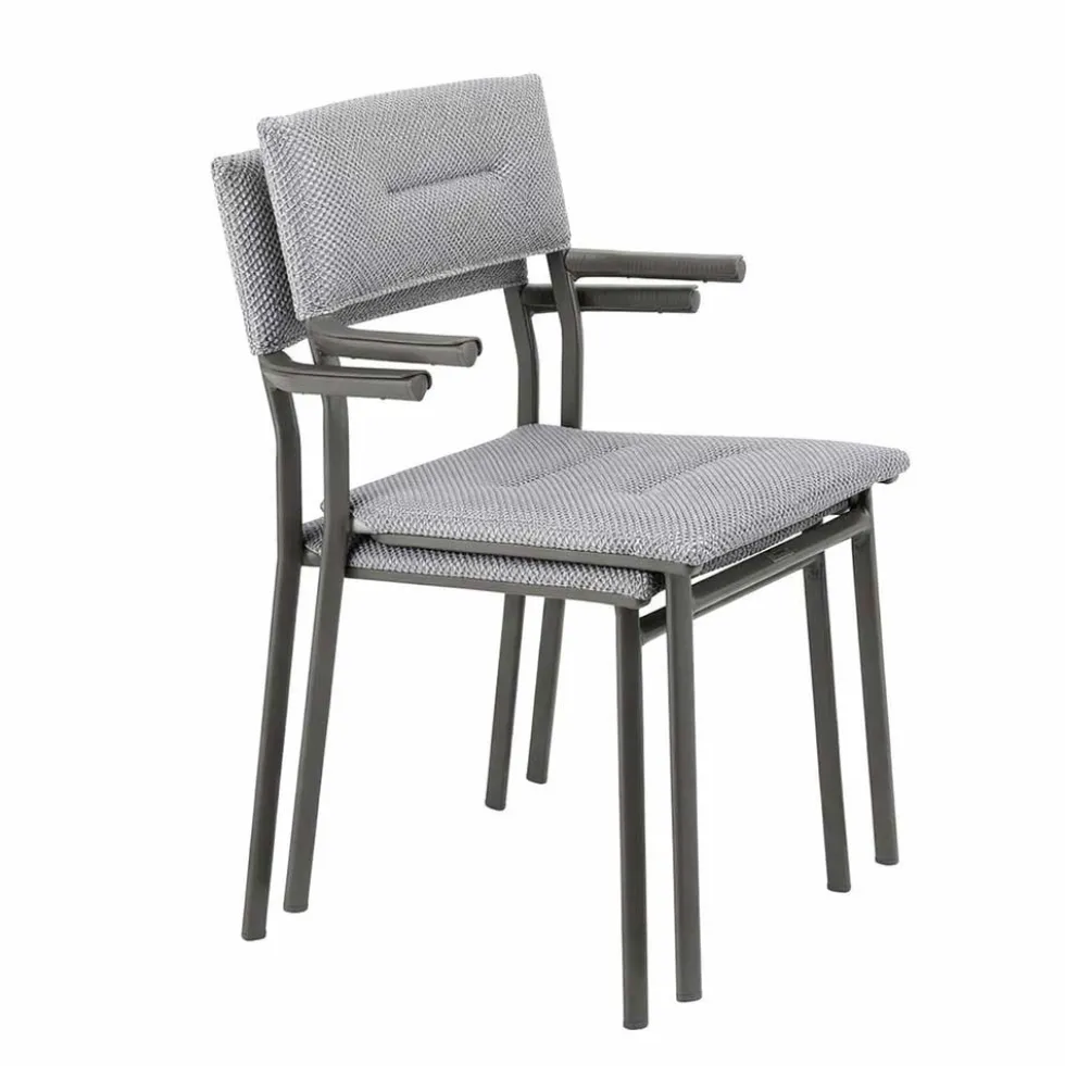 Ensemble table extensible et 6 fauteuils de jardin - LAFUMA
