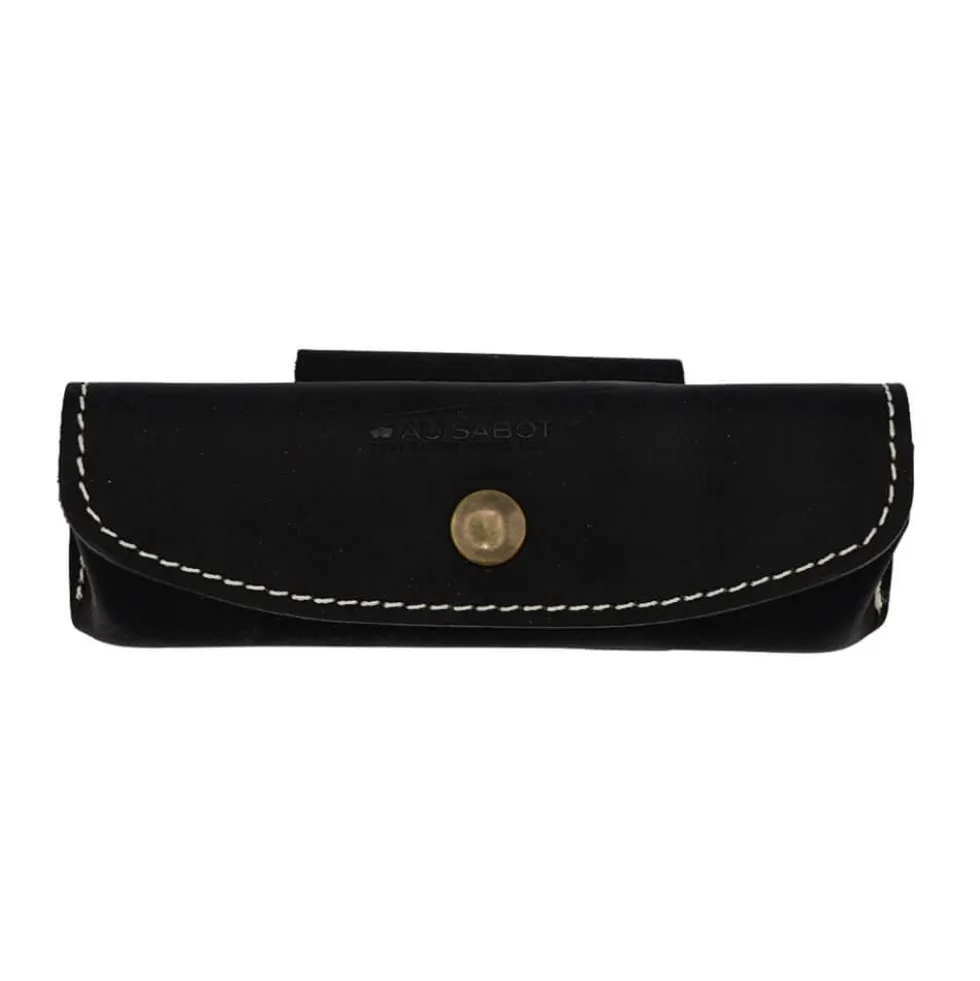 Etui en Cuir Horizontal pour couteau pliant - Au Sabot
