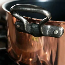 Faitout cuivre et céramique B'chef avec couvercle OFFERT - BAUMALU