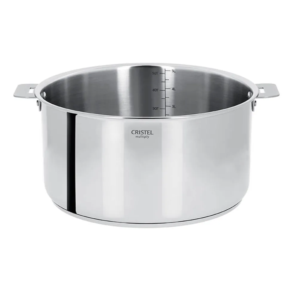 Faitout inox Casteline poignée amovible - CRISTEL