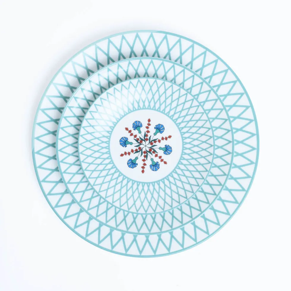 Lot de 2 Assiettes à dîner Volutes Limoges - Maison Manoï