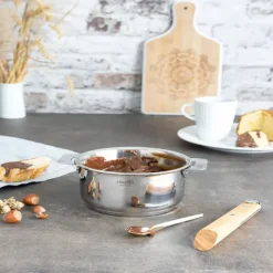 Lot de 3 Casseroles inox Casteline avec 1 poignée INCLUSE - CRISTEL