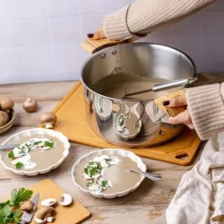 Lot de 4 Casseroles inox Casteline poignée amovible - CRISTEL