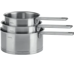 Lot de 3 Casseroles Strate poignée fixe - CRISTEL