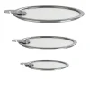 Lot de 3 Couvercles STRATE poignée amovible - CRISTEL