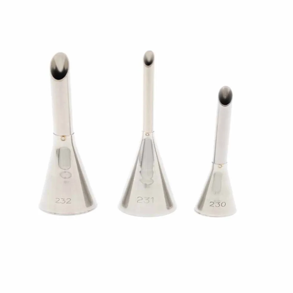 Lot de 3 douilles Inox à Garnir 4, 6 et 8 mm - MATFER