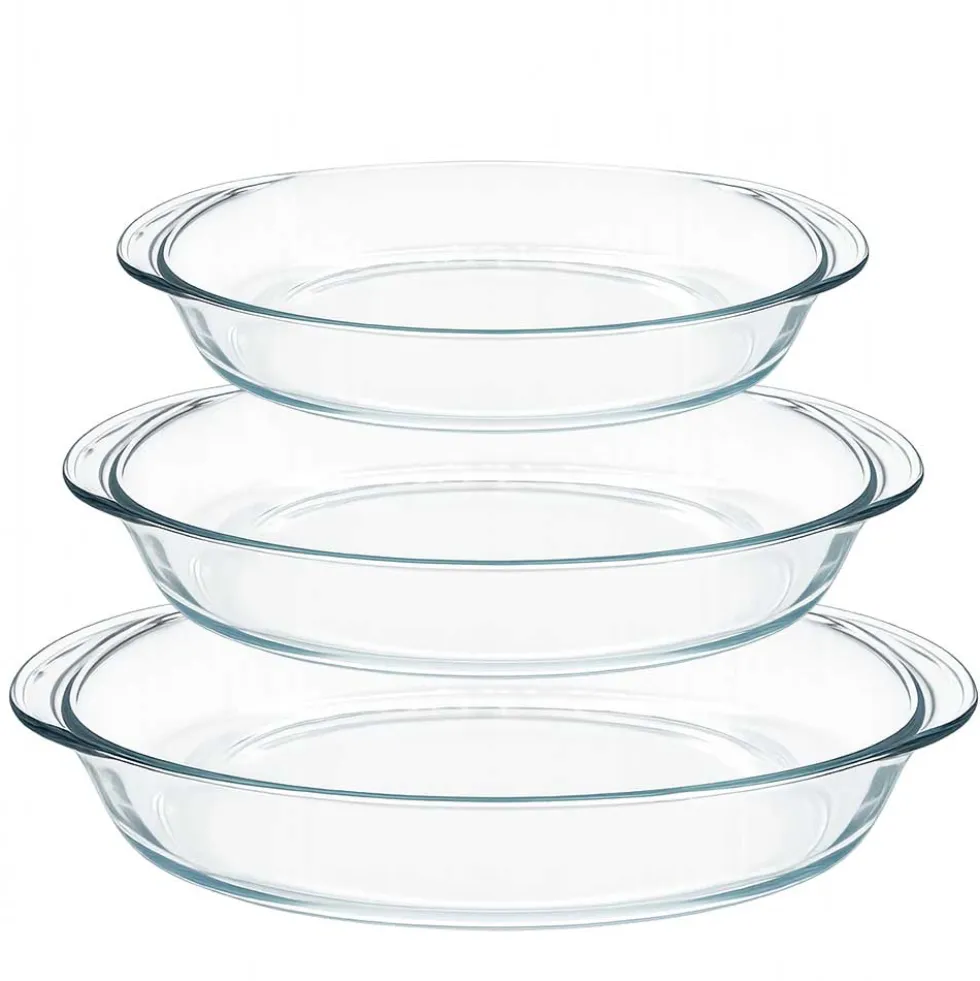 Lot de 3 plats à four ovales - DURALEX